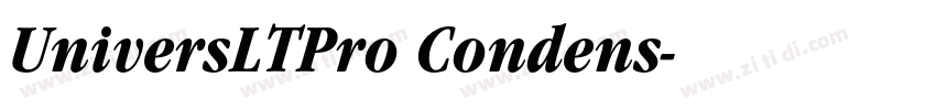 UniversLTPro Condens字体转换